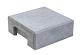 Beton afdekpet vlakke kop 14x14x5cm zonder uitsparing wit/grijs