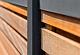 Tuinscherm Prinsenbeek (Rhombusprofiel) 180x180cm recht hardhout kunstmatig gedroogd