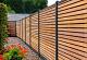Tuinscherm Prinsenbeek (Rhombusprofiel) 180x180cm recht hardhout kunstmatig gedroogd