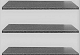Vijverrand 100x30x3cm black (6 zijdes verzoet, 8 facetranden) G684