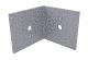 Cobra hoekbeslag 28x35x35mm voor 30x50mm alu per 20 stuks in set, incl schroef torx 4x20 (1032)