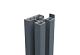 Boston alu H paal 7,5x7,5x124cm incl. alu afwerkingsprofiel 0,4x2,4x124cm RAL7016