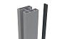 Boston alu klikprofiel 0,6x2,4x190cm tbv alu H paal L-190cm RAL7016