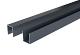 Boston alu U-lijst start/top 2,5x3x175cm zonder connectoren RAL7016