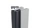 Boston alu variabel hoekprofiel voor paal L-200cm RAL7016