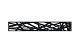 Boston Decopaneel Hera horizontaal zwart 30x175cm dikte 2mm RAL9005
