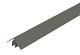 WEO alu klikprofiel 5x5x300cm Dark Grey