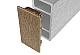 Brise soleil eindkap 4,2x9cm Teak (12 stuks)