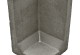 Hoek L-element grijs 40x40x40cm