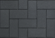 BKK 21x10,5x8cm antraciet 45st/m²