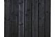 Douglas fijnbezaagd plankenscherm 15-planks 180x180cm zwart gedompeld