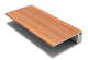 Durasid tweedelig bedrukt kunststof randprofiel forestar red cedar 300cm