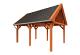 Buitenverblijf Zadeldak XL 530x440x425cm (bxdxh)