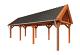 Buitenverblijf Zadeldak XL 990x380x395cm (bxdxh)