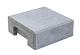 Beton afdekpet vlakke kop 14x14x5cm tussenmodel wit/grijs