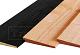 Douglas potdekselplank TH 1,2-2,5x19,5x500cm zwart gespoten fijnbezaagd