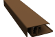 Durasid tweedelig randprofiel alu - olive brown 300cm