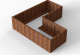 Plantenbak module+ l-vorm 90x210x210x56cm