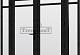 Steel Look raam 223x220cm zwart module H-02 met dubbele openslaande deuren