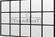 Steel Look raam 340,5x220cm module E-03