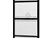 Steel Look raam 84,4x220cm zwart module A-04
