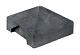 Beton afdekpet 14x14x5cm zonder uitsparing antraciet met diamantkop