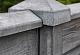 Beton afdekpet 14x14x5cm T-model antraciet met diamantkop