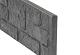 Romeins rotsmotiefplaat 4,8x36x184cm antraciet met mes en groef