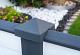 Beton afdekpet 14x14x5cm tussenmodel antraciet met diamantkop