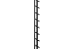 Flex Fence zwart gepoedercoat zelfbouwpakket lengte 220cm