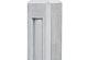 Beton tussenpaal Hunze 10x10x145cm wit/grijs diamantkop voor 2x glad of motiefplaat
