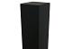 Boston alu poortpaal zwart 9x9x275cm hol dikte 4mm RAL9005
