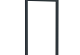 Boston alu vulbaar poortframe zwart 120x183cm RAL9005