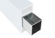 Brise soleil stabiliseringslijst alu 3x3x0,2cm L-385cm (4 stuks)